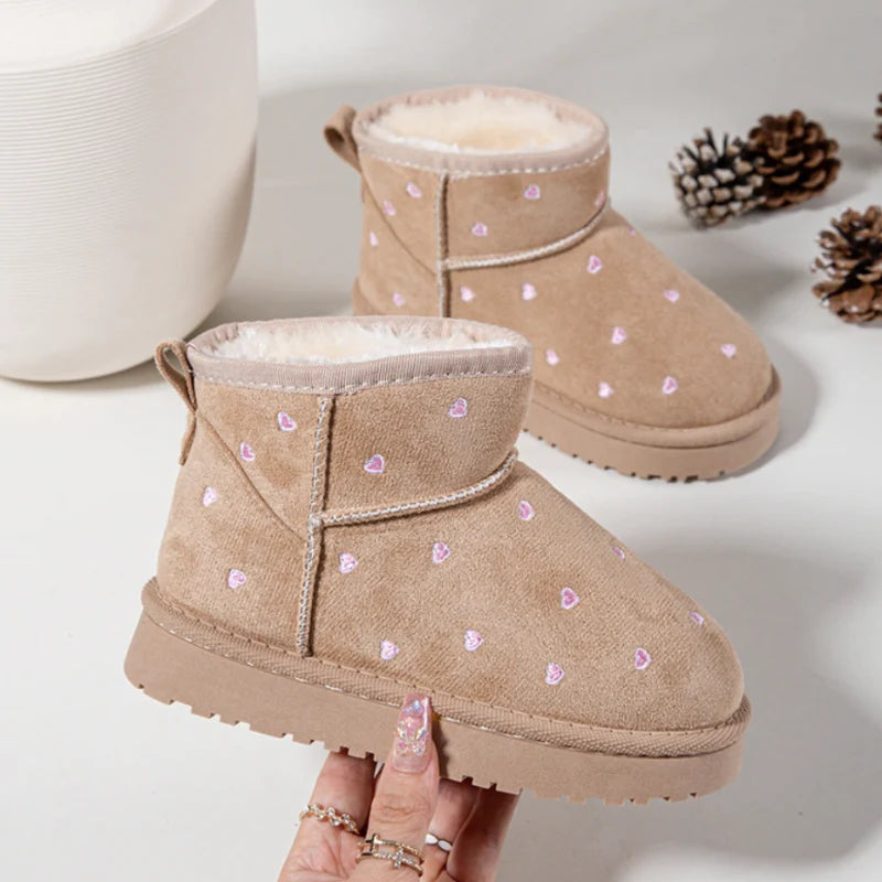Heart Boots - Beige kids