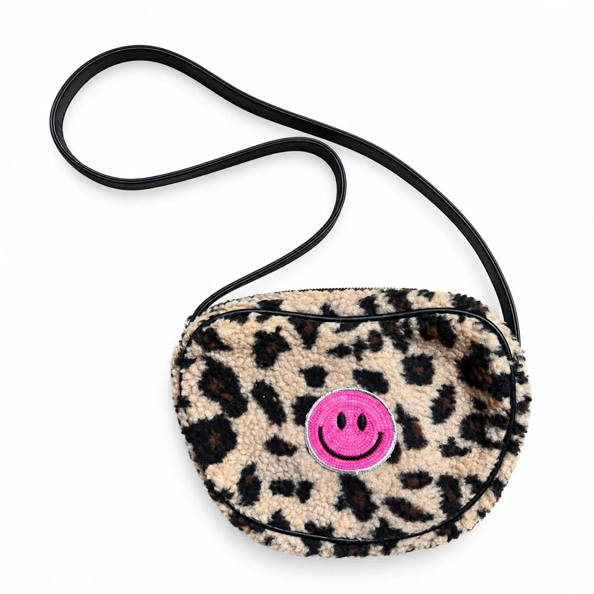 Colori Ribelle -  Kindertasje leopard met smiley roze