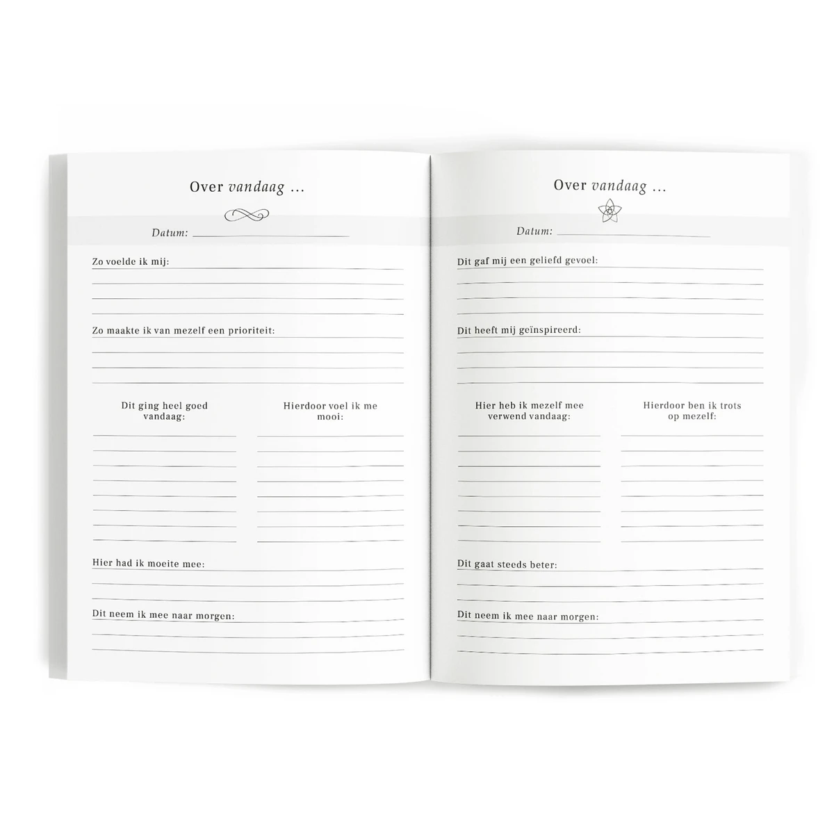 Dagboek voor Zelfliefde - Linnen camel met goudfolie