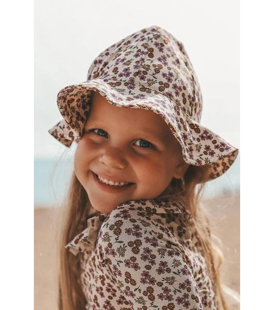 Zonnehoedje Sparkly Flower | Sun Hat | Bombay Brown