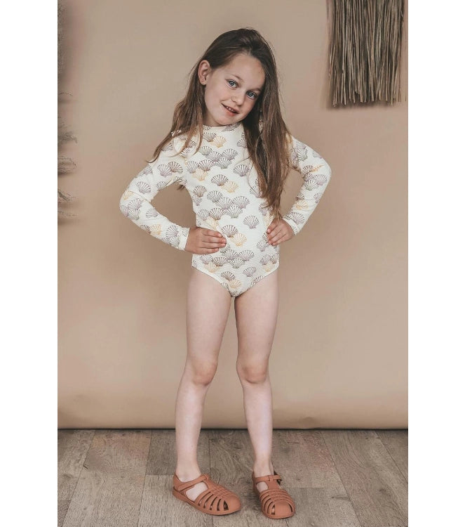 UV-werend badpak met lange mouwen Shells | Bodysuit | Multicolor