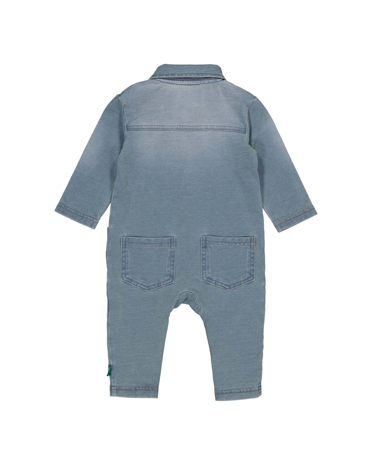 Bess jog denim jumpsuit stone wash