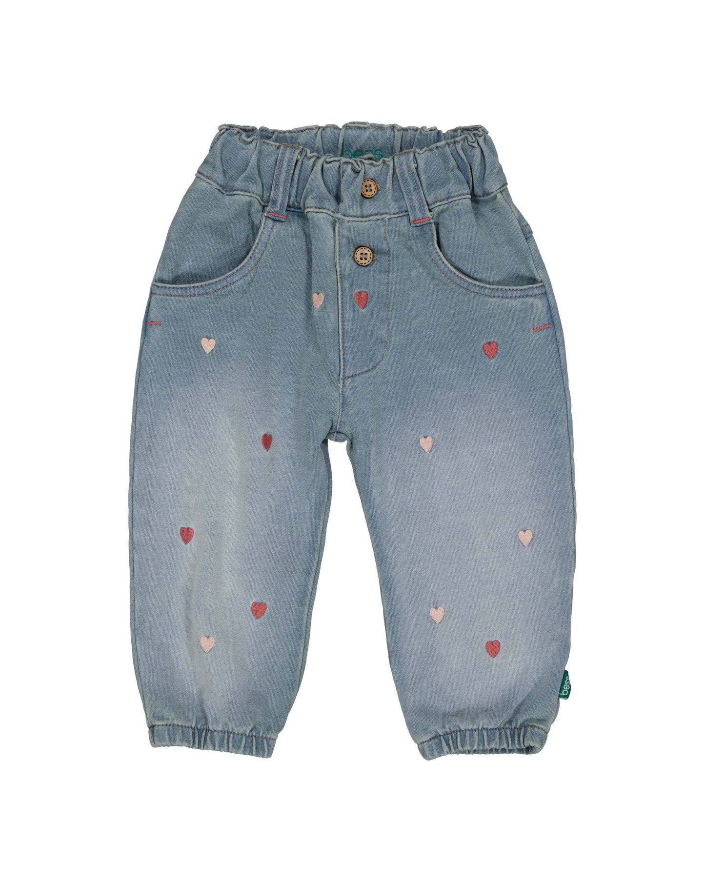 Bess meisjes denim jog met hartjes