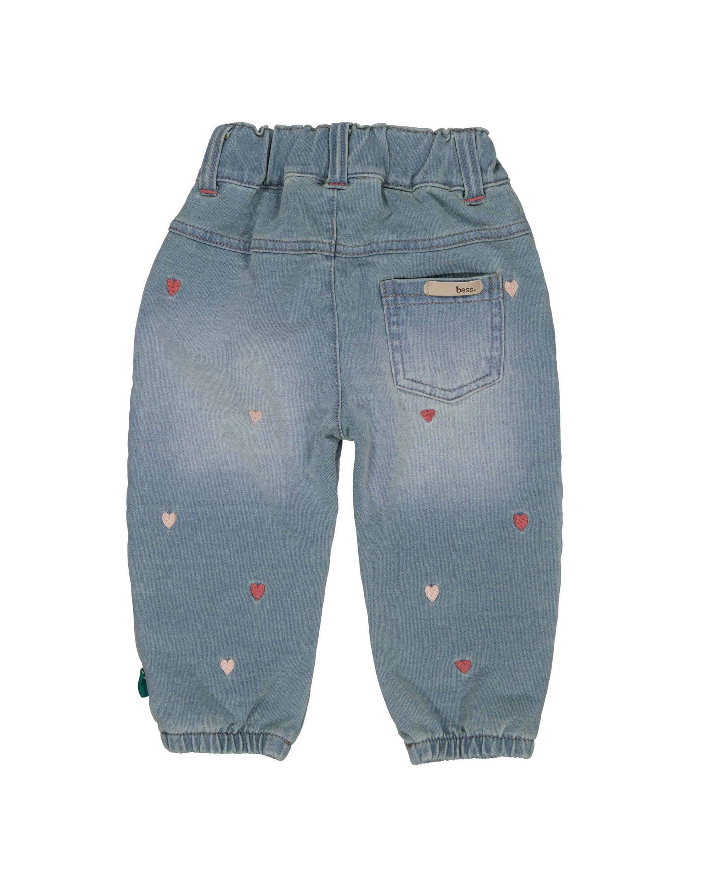 Bess meisjes denim jog met hartjes