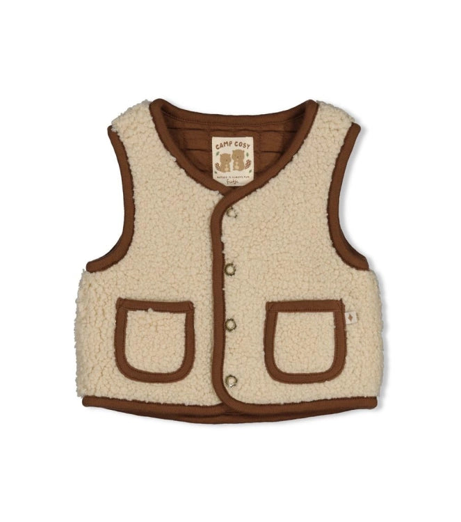 Feetje Teddy gilet omkeerbaar - Tiny Timber Tales Off
