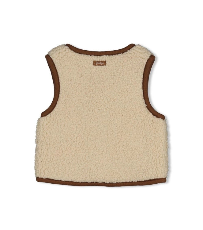 Feetje Teddy gilet omkeerbaar - Tiny Timber Tales Off