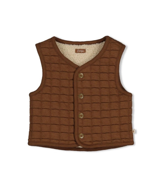 Feetje Teddy gilet omkeerbaar - Tiny Timber Tales Off
