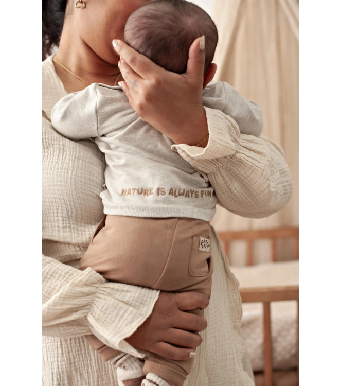 Feetje Sweater - Tiny Timber Tales Grijs melange