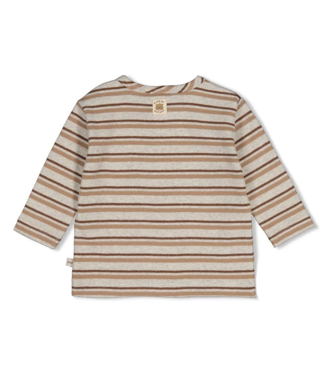 Feetje Longsleeve rib met streep - Tiny Timber Tale