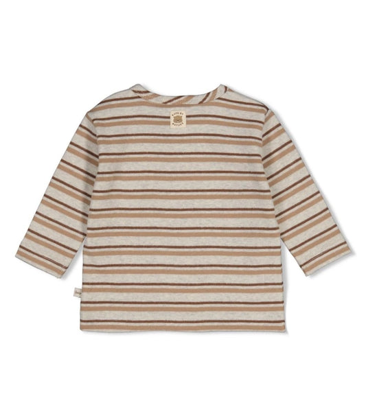 Feetje Longsleeve rib met streep - Tiny Timber Tale