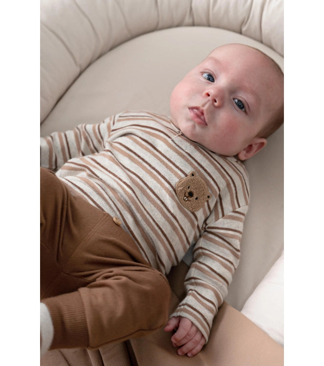 Feetje Longsleeve rib met streep - Tiny Timber Tale