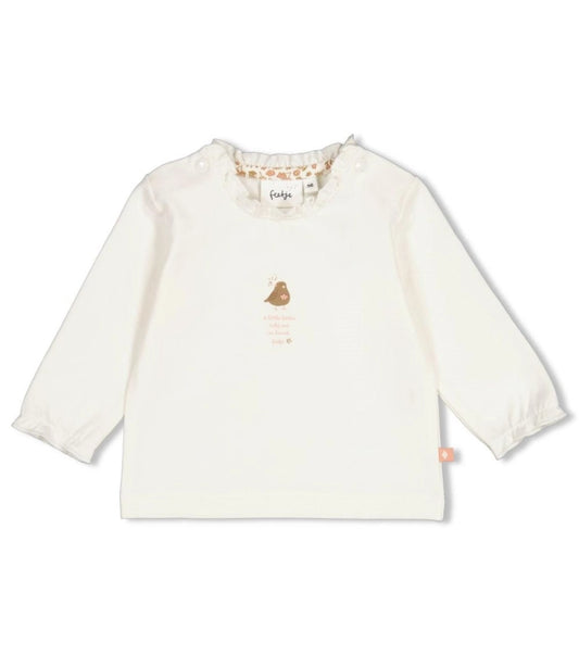 Feetje Longsleeve - Fall in Love Offwhite