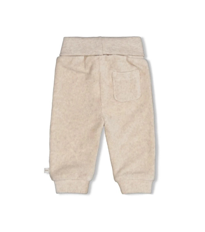 Feetje Broek velours rib - The Cuddle Company Taupe melange