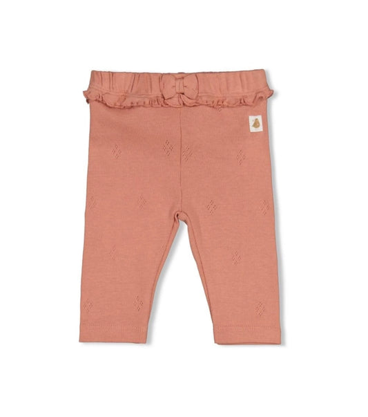 Feetje Legging rib - Fall in Love Roze
