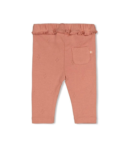Feetje Legging rib - Fall in Love Roze