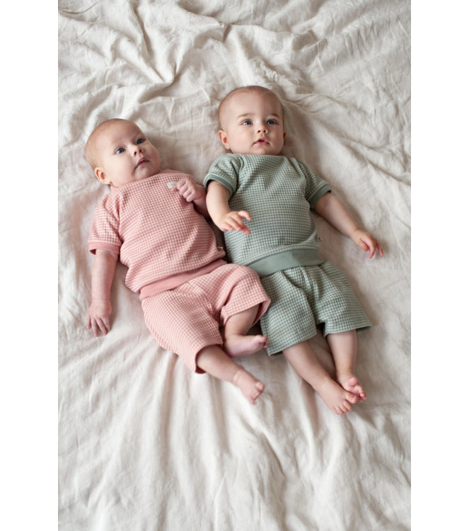 Feetje Shortama wafelpyjama - Summer Special Mauve