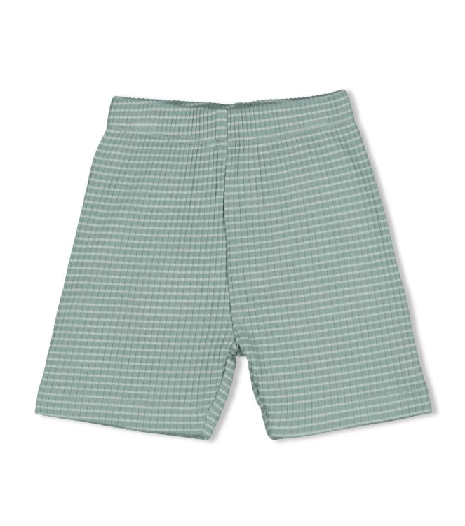Feetje Shortama wafel - Summer Special Zeegroen