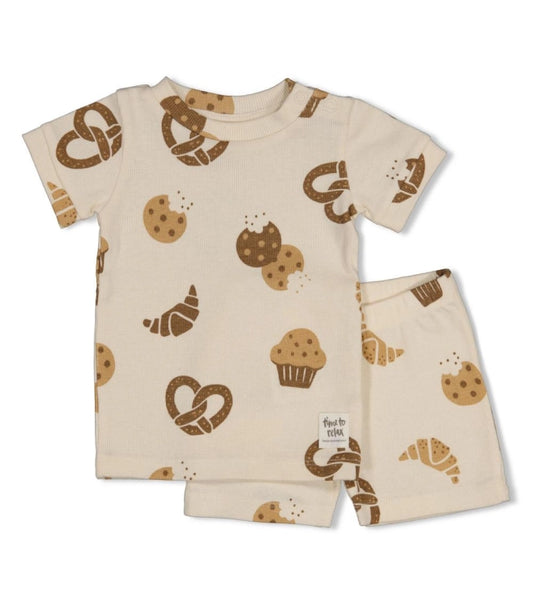 Feetje premium unisex shortama - Cosy Crumbs - zomer pyjama