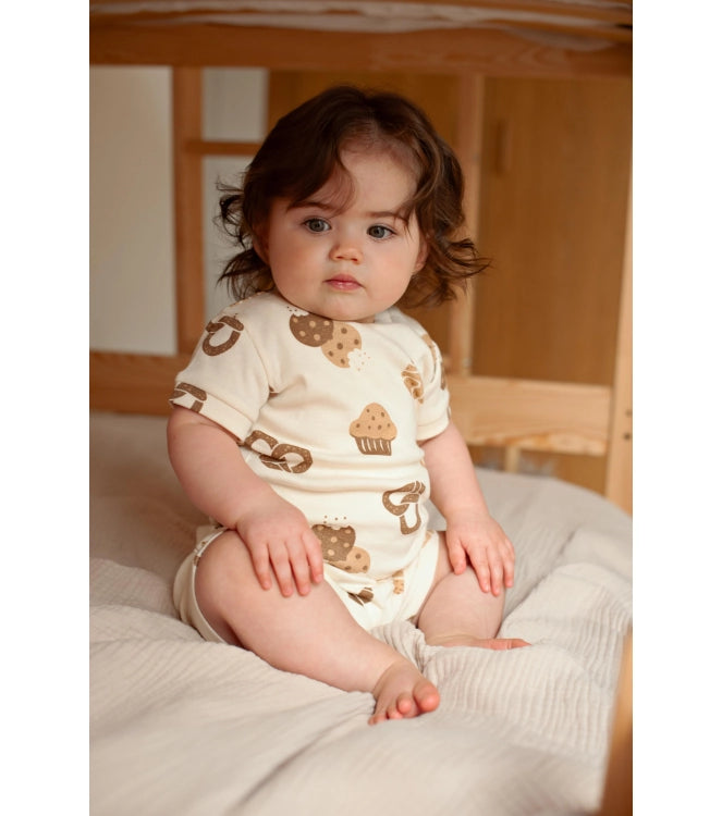 Feetje premium unisex shortama - Cosy Crumbs - zomer pyjama