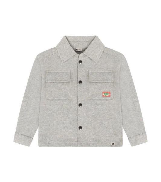 Daily7 Shirt Jacket Natural Melange