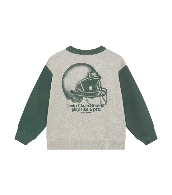 Daily7 Sweater Oversized Print Natural Melange