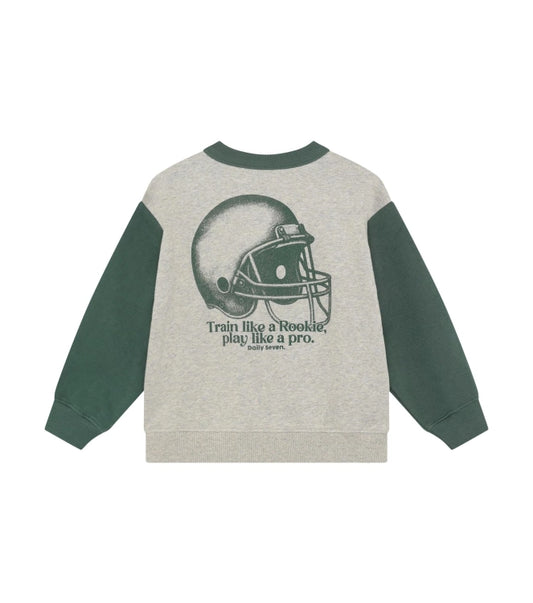 Daily7 Sweater Oversized Print Natural Melange