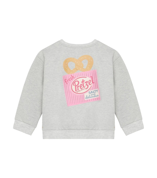 Daily7 Sweater Backprint Light Grey Melange