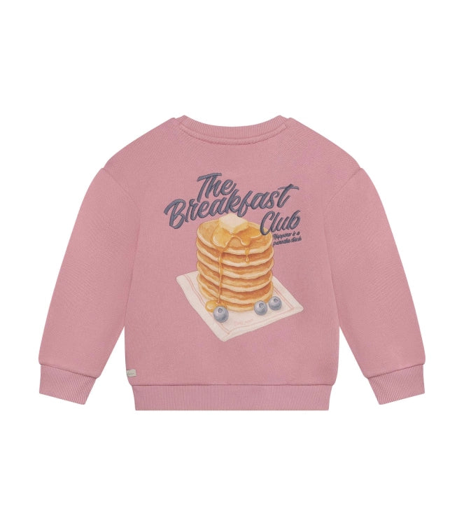 Daily 7 meisjes sweater backprint lila organisch