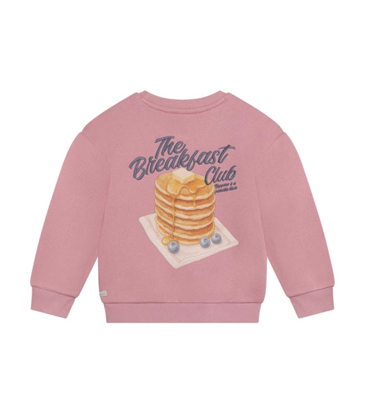 Daily 7 meisjes sweater backprint lila organisch