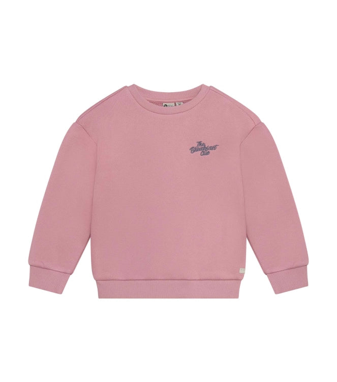 Daily 7 meisjes sweater backprint lila organisch
