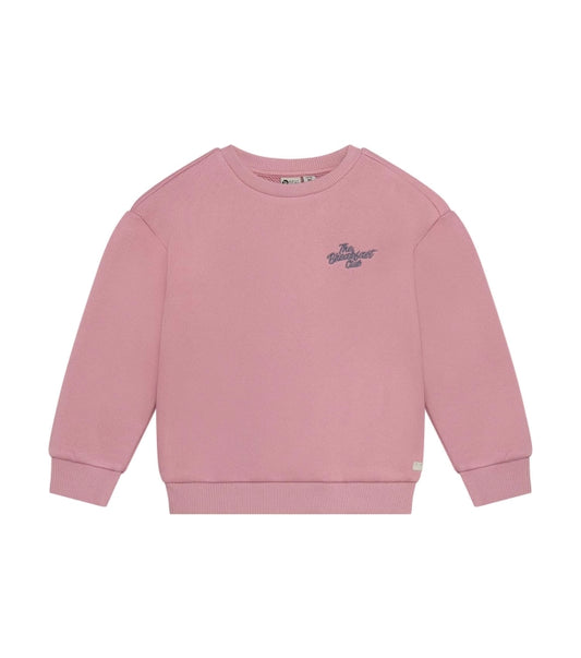 Daily 7 meisjes sweater backprint lila organisch