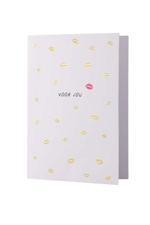 Zusss wenskaart voor jou wit/goud