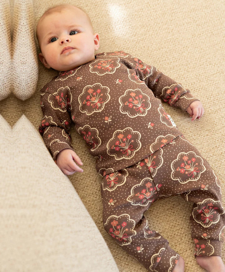 Feetje pyjama Maddie Medallion Premium Sleepwear – Bruin