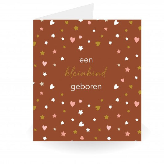 Een Kleinkind Geboren Kaart – Felicitatiekaart voor Opa en Oma