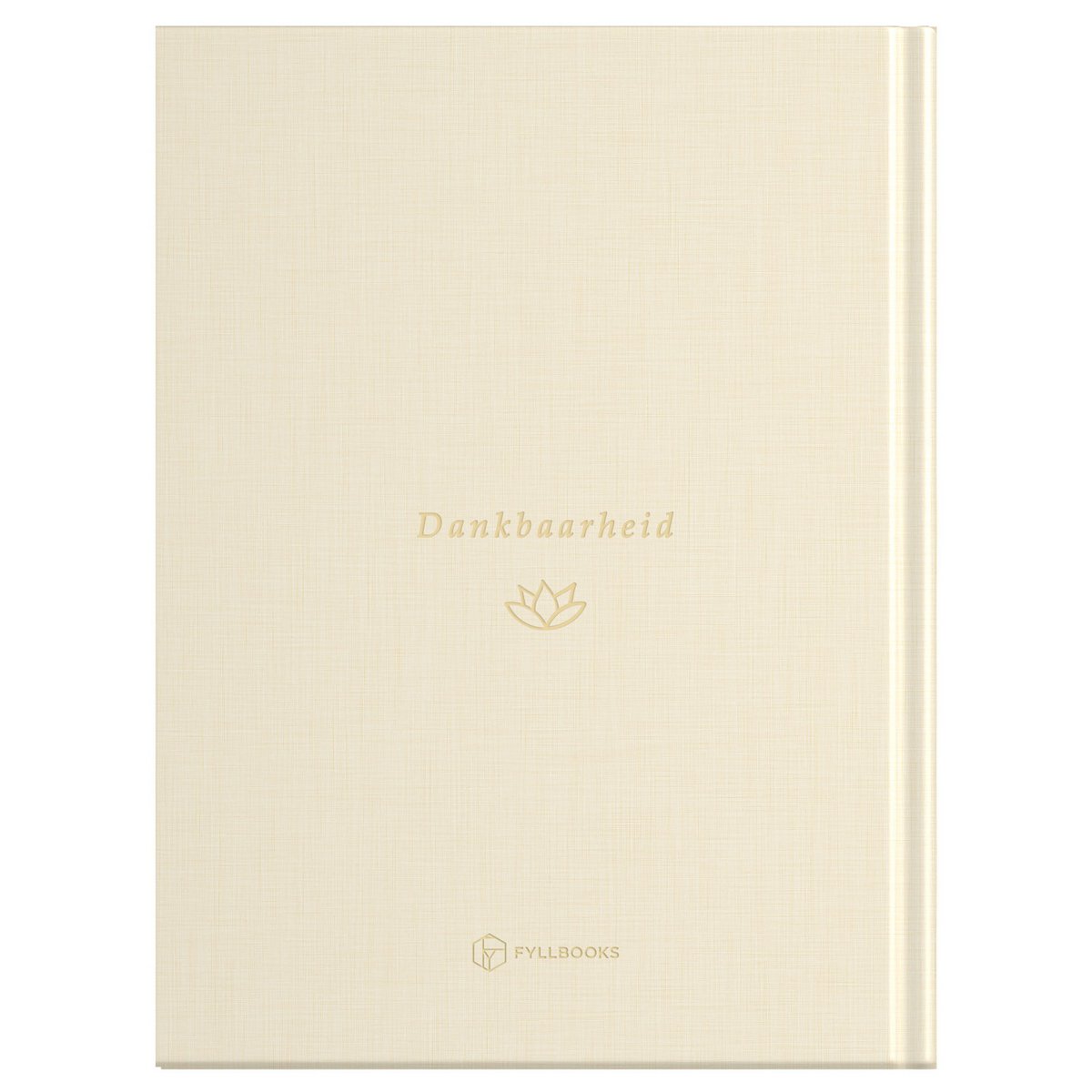 Dagboek voor Dankbaarheid - Linnen crème met goudfolie
