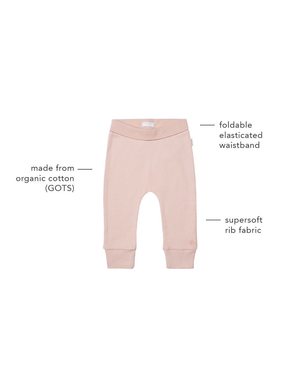 Noppies Baby Broek Naura - Rose Smoke