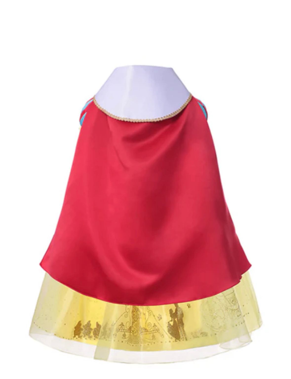 Sneeuwwitje Prinsessenjurk met Cape - Luxe Verkleedjurk