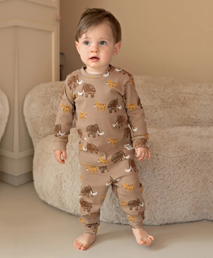 Feetje pyjama Milo Mammoth Premium Sleepwear – Taupe