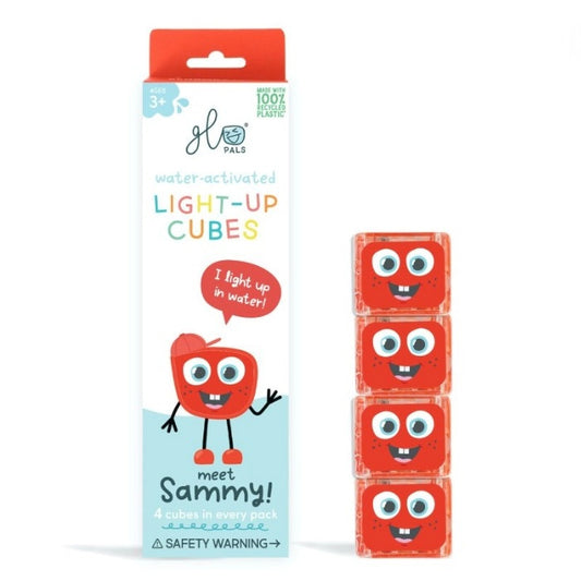 Glo Pals Lichtblokjes Sammy rood 4 stuks