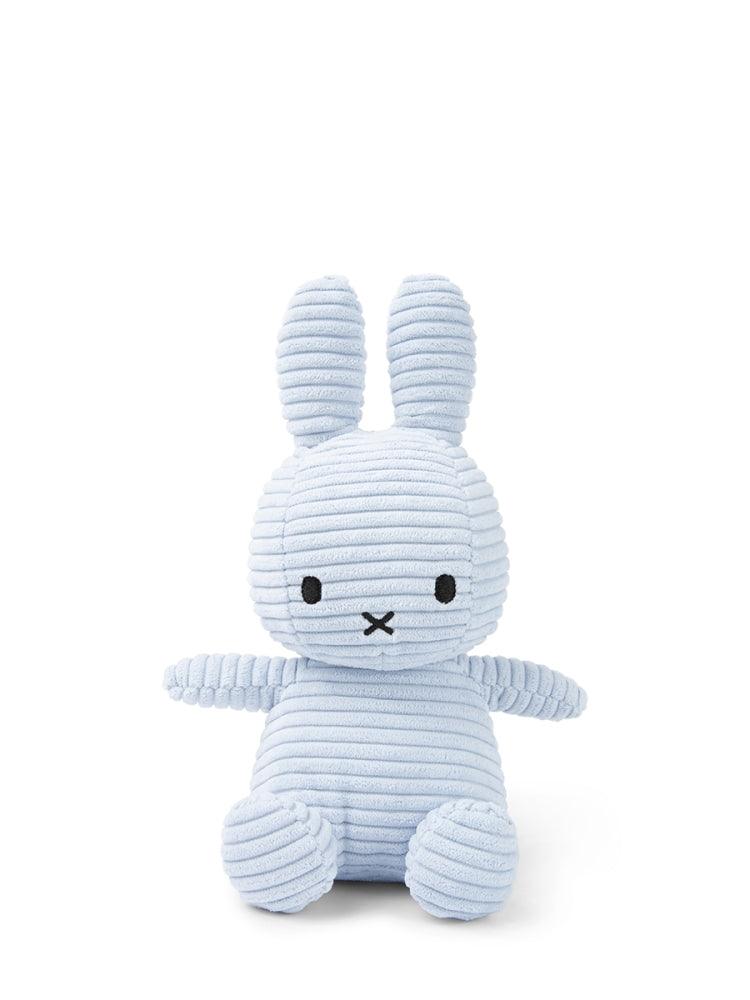 Nijntje Miffy ECO Corduroy – 23 cm Ice blue
