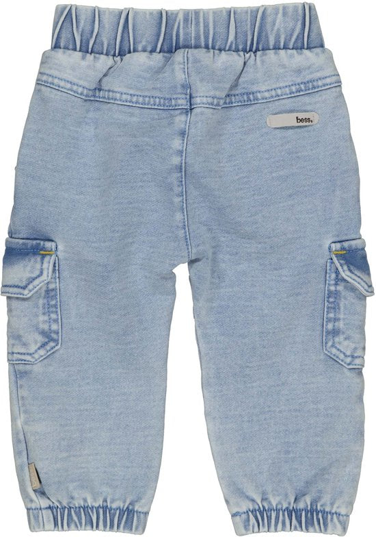 Bess - Broek Jog Denim - Light Wash