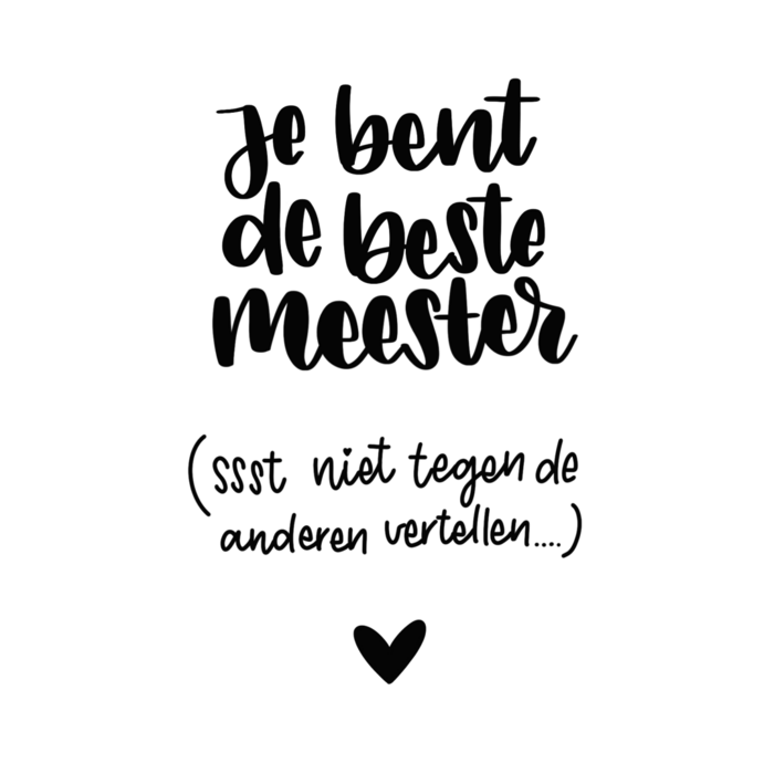 Pinkie kaart beste meester
