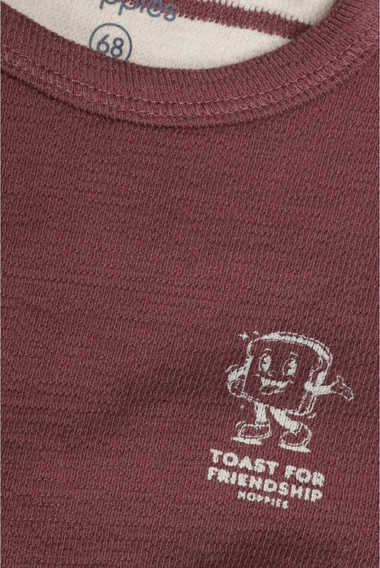Noppies Baby Longsleeve - Baked Cherry