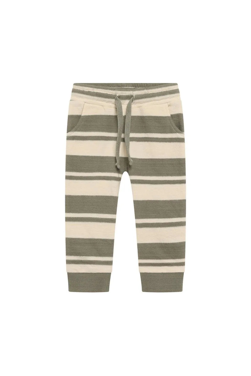 Noppies Baby Broek - Vetiver - groen strepen