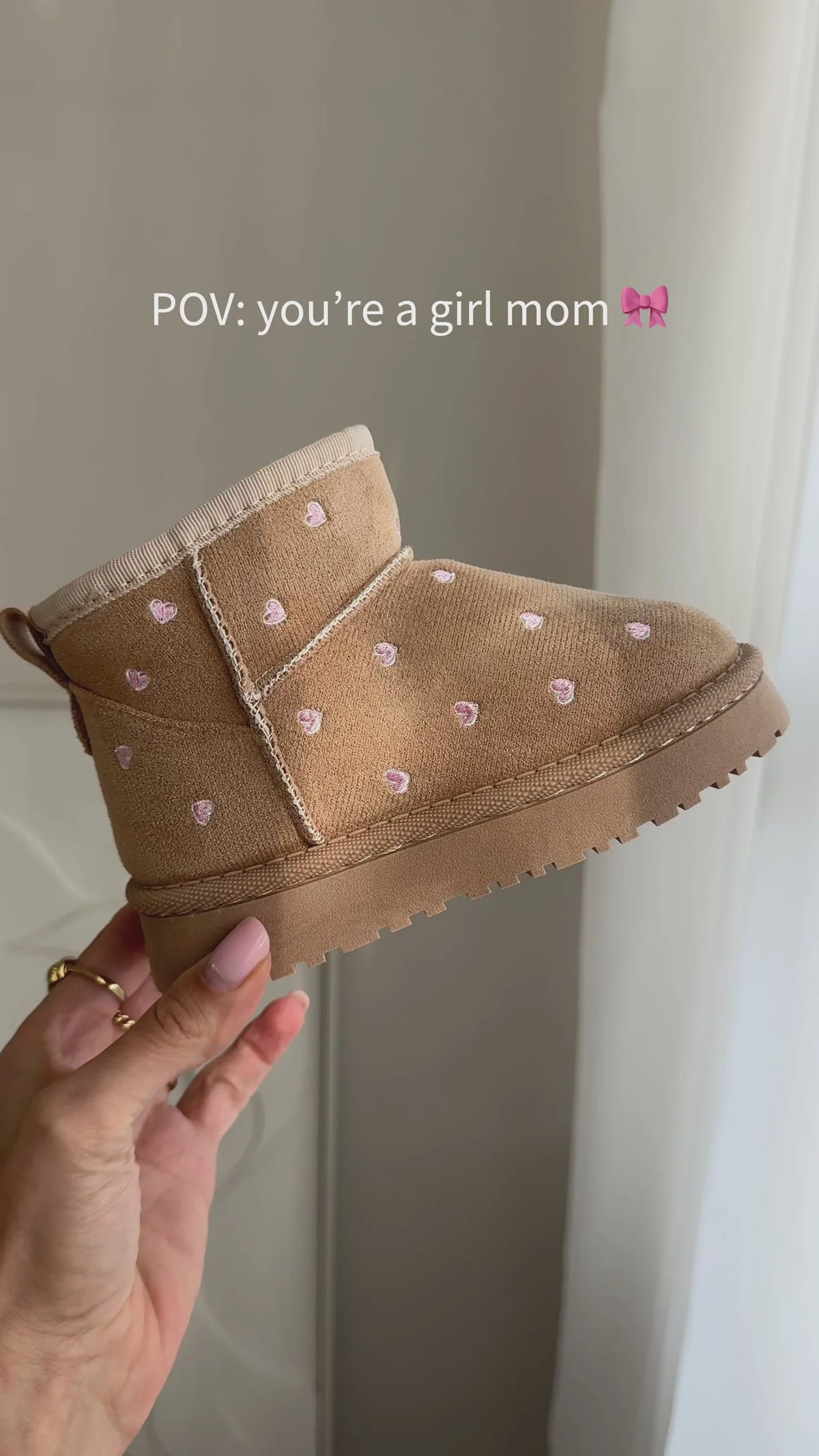 Heart Boots - Beige - hartjes laarzen