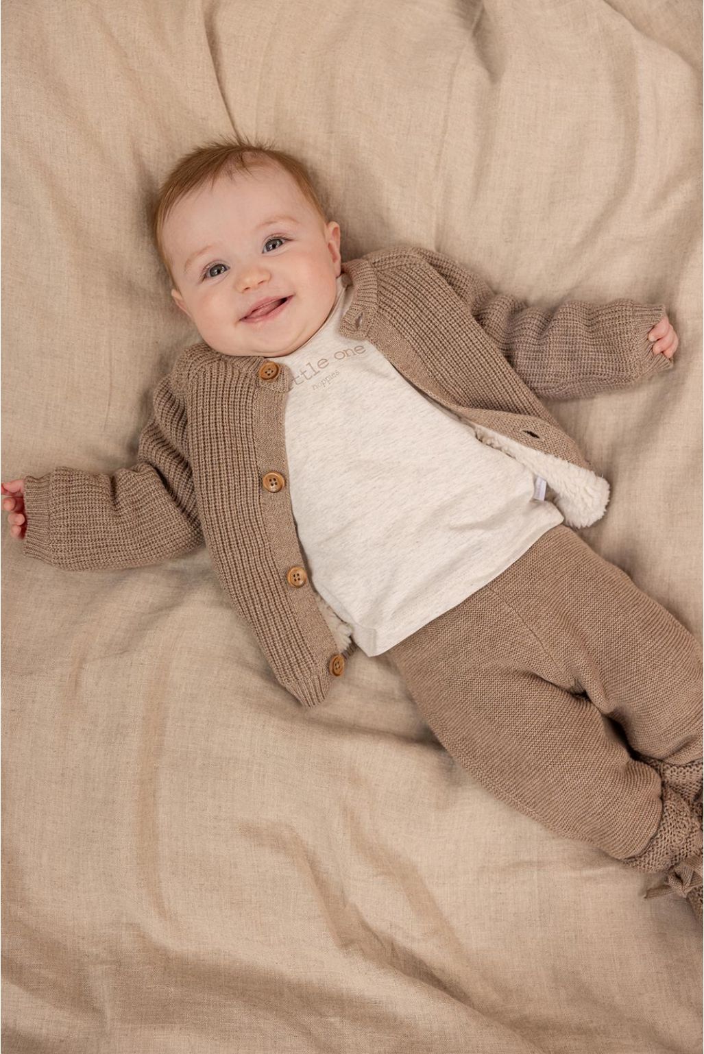 Noppies Baby Broek Grover - Taupe Melange
