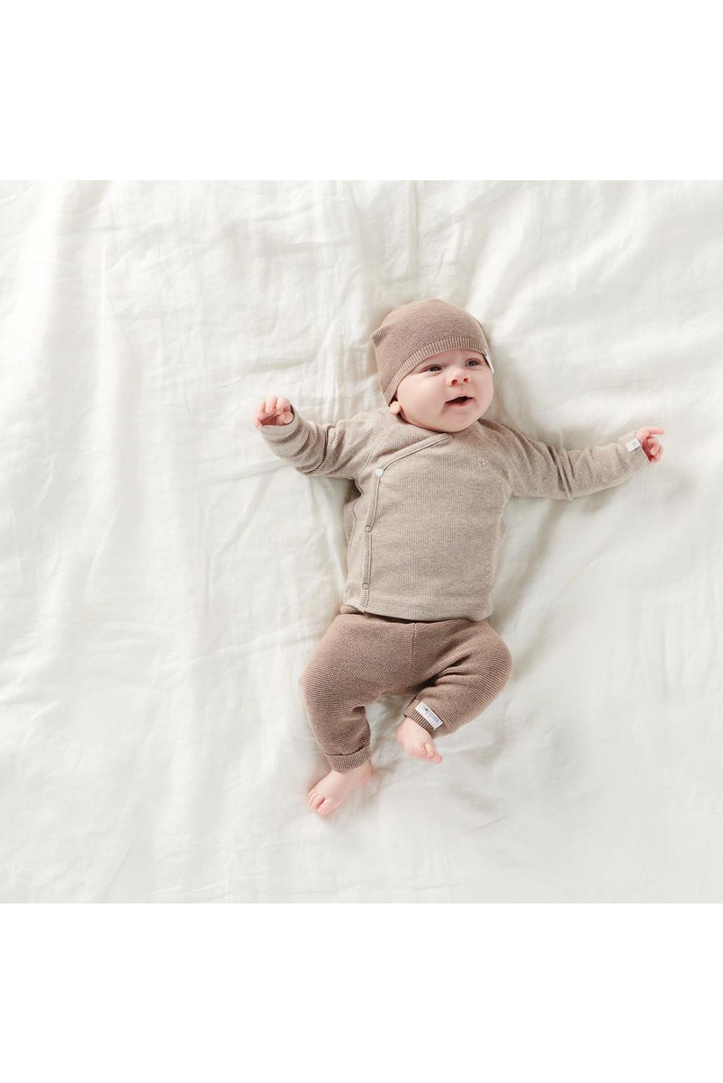 Noppies Baby Broek Grover - Taupe Melange