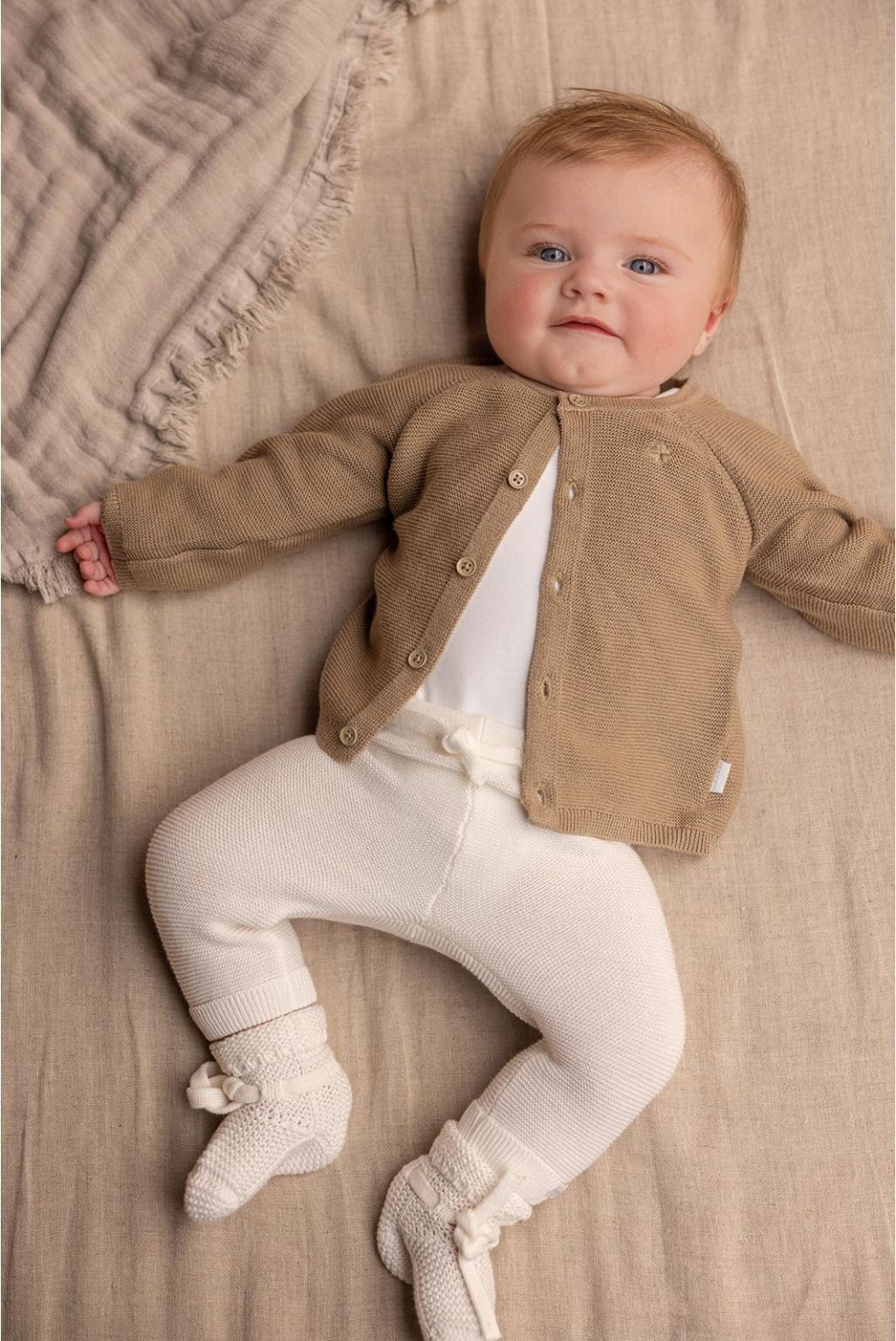 Noppies Baby Broek Grover - White