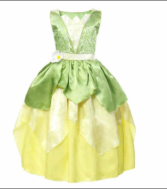 Bosfee Prinsessenjurk - Groen/Geel