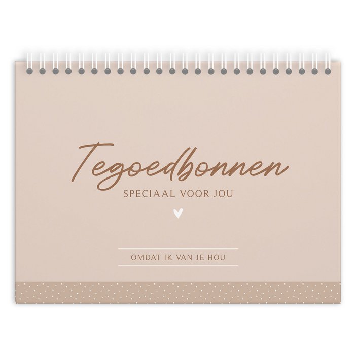 Tegoedbonnen boekje voor partner